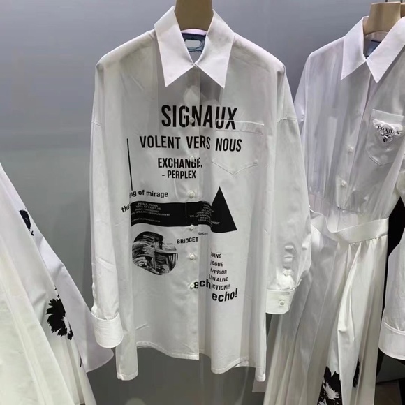 Prada Other - Prada Vintage SIGNAUX Shirt Sz L
